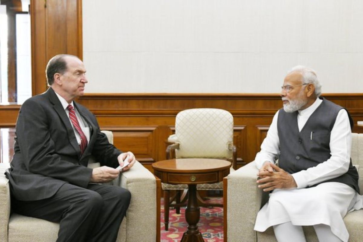 World Bank president meets PM Modi, commends India on maintaining solid growth during slowdown