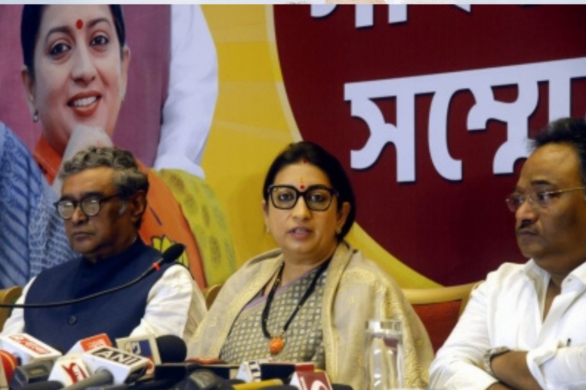 Smriti Irani alleges foreign forces trying to destroy India’s democracy
