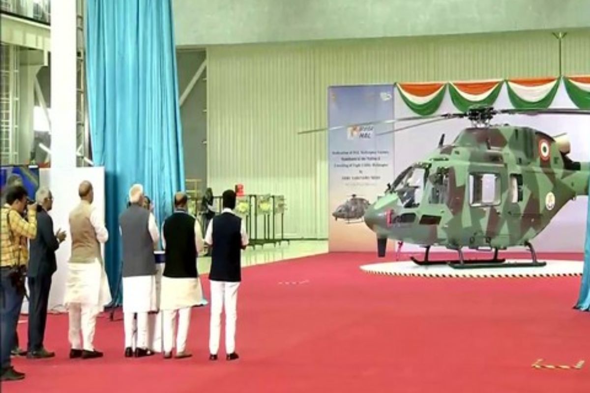 Karnataka: PM Modi inaugurates HAL’s Helicopter Factory in Tumakuru, unveils Light Utility Helicopter