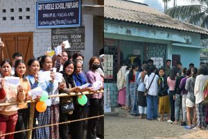 Over 84 pc polling in Nagaland assembly polls, 76.66 pc in Meghalaya