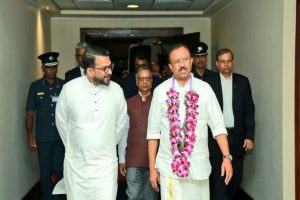 MoS Muraleedharan reaches Colombo to attend 75th Independence Day celebrations of Sri Lanka