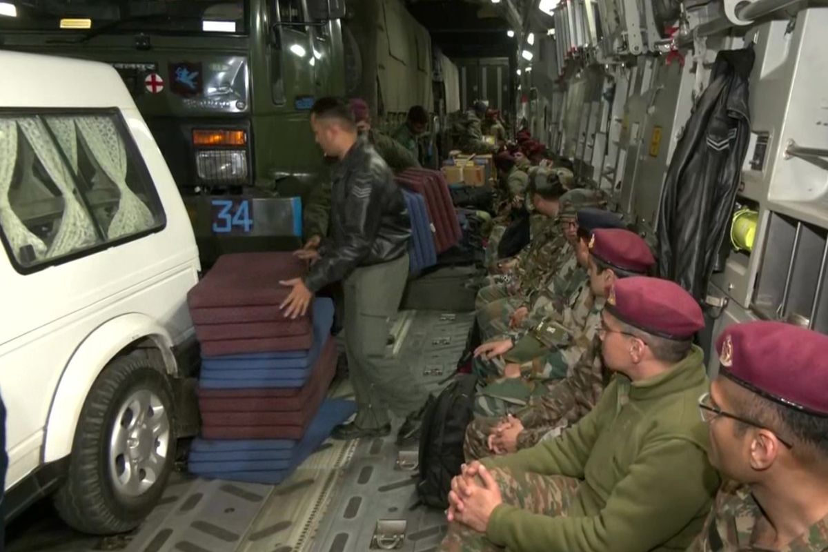 IAF plane carrying Indian Army officials, medical specialists including surgeons takes off for earthquake-hit Turkey
