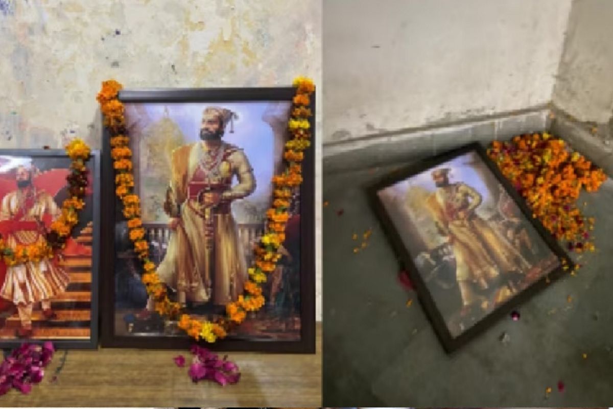 ABVP workers allege vandalism of Chhatrapati Shivaji Maharaj’s portrait in JNU, demand action