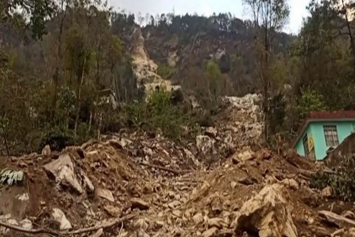 Sikkim: Landslide in Gangtok’s Sokpay, Dikchu-Rakdong Road damaged