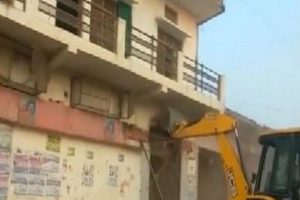 UP govt demolishes illegal property of Mukhtar Ansari’s gang member in Ghazipur