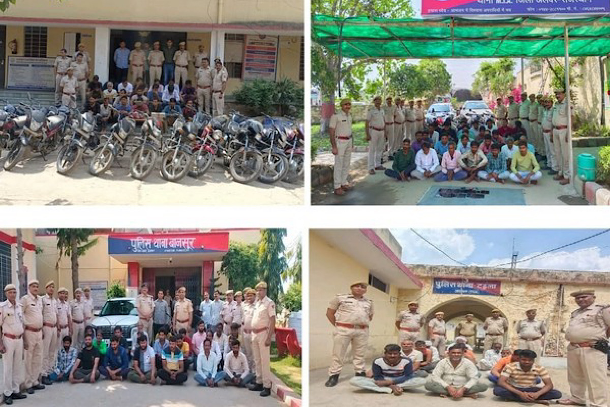 Over 2000 criminals rounded up in Rajasthan Police crackdown