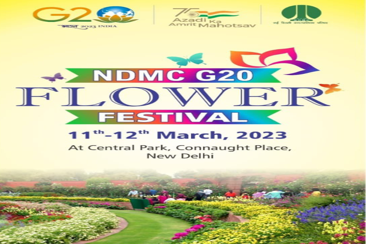 NDMC G-20 flower festival from March 11-12