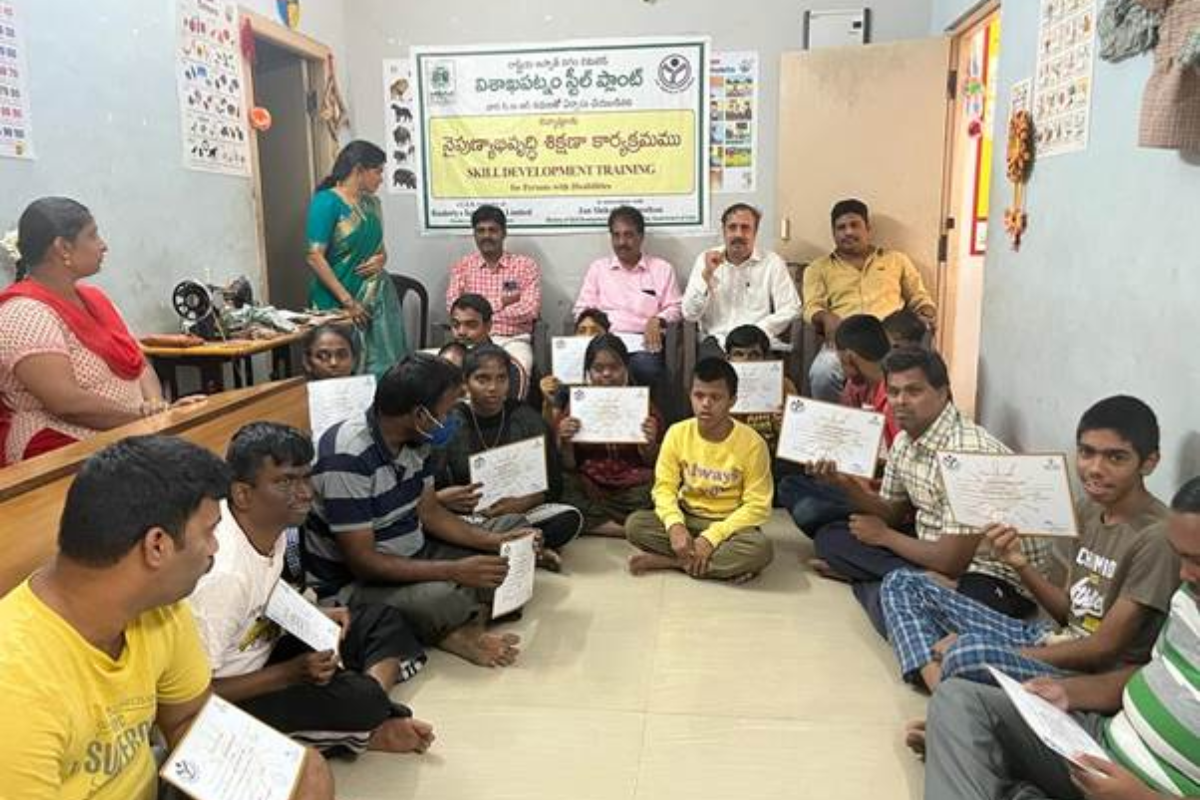RINL imparts skill development training among differently-abled