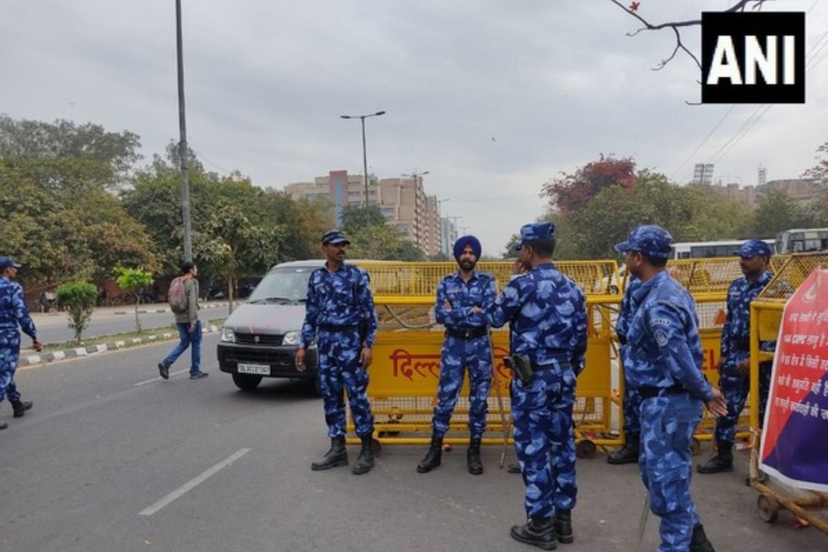 Security beefed up outside CBI office as agency gears up to produce Manish Sisodia.