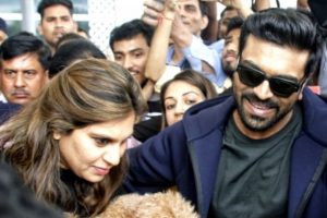 On his first post-Oscars appearance, Ram Charan receives rousing reception at IGI