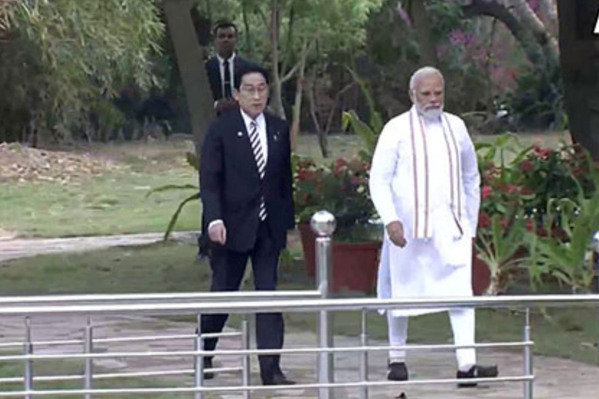 PM Modi, Japanese counterpart Kishida visit Buddha Jayanti Park in Delhi