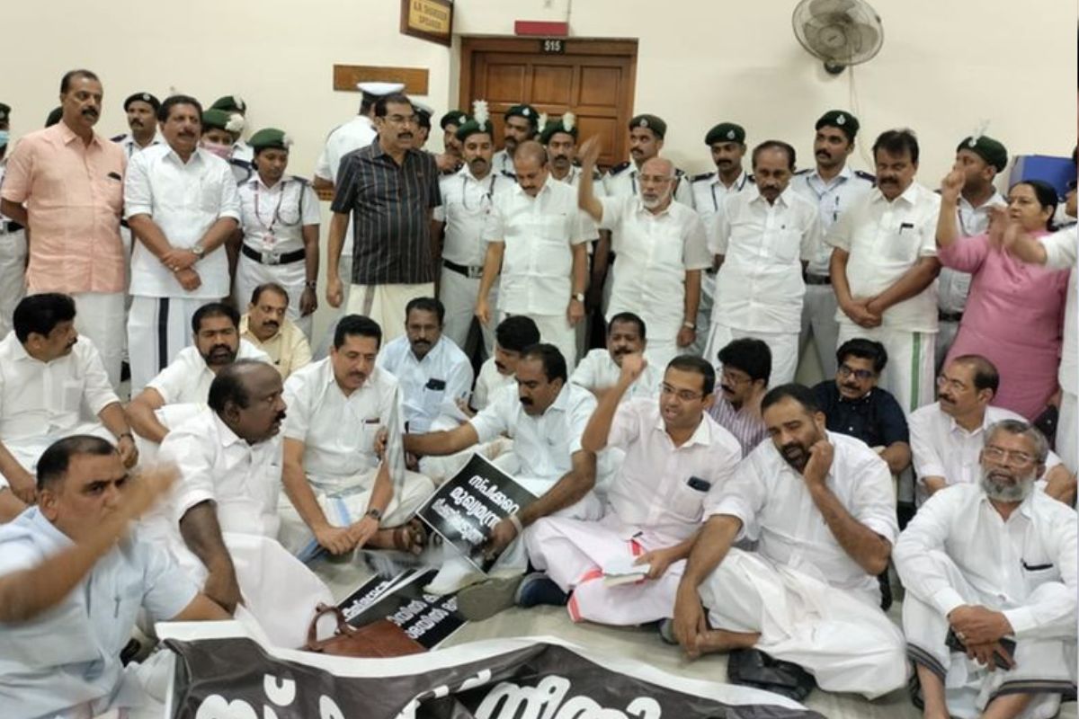 Ruckus in Kerala Assembly as Oppn protests at speaker’s office