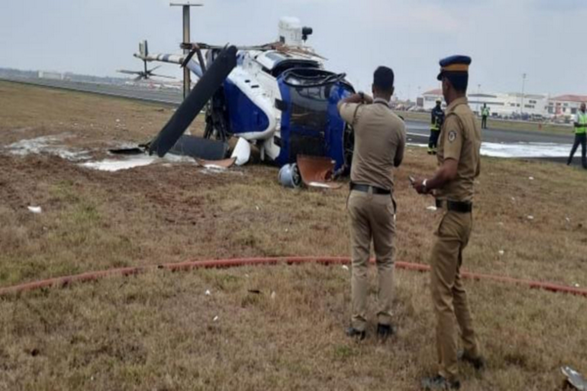 Coast Guard helicopter crashes at Kochi airport