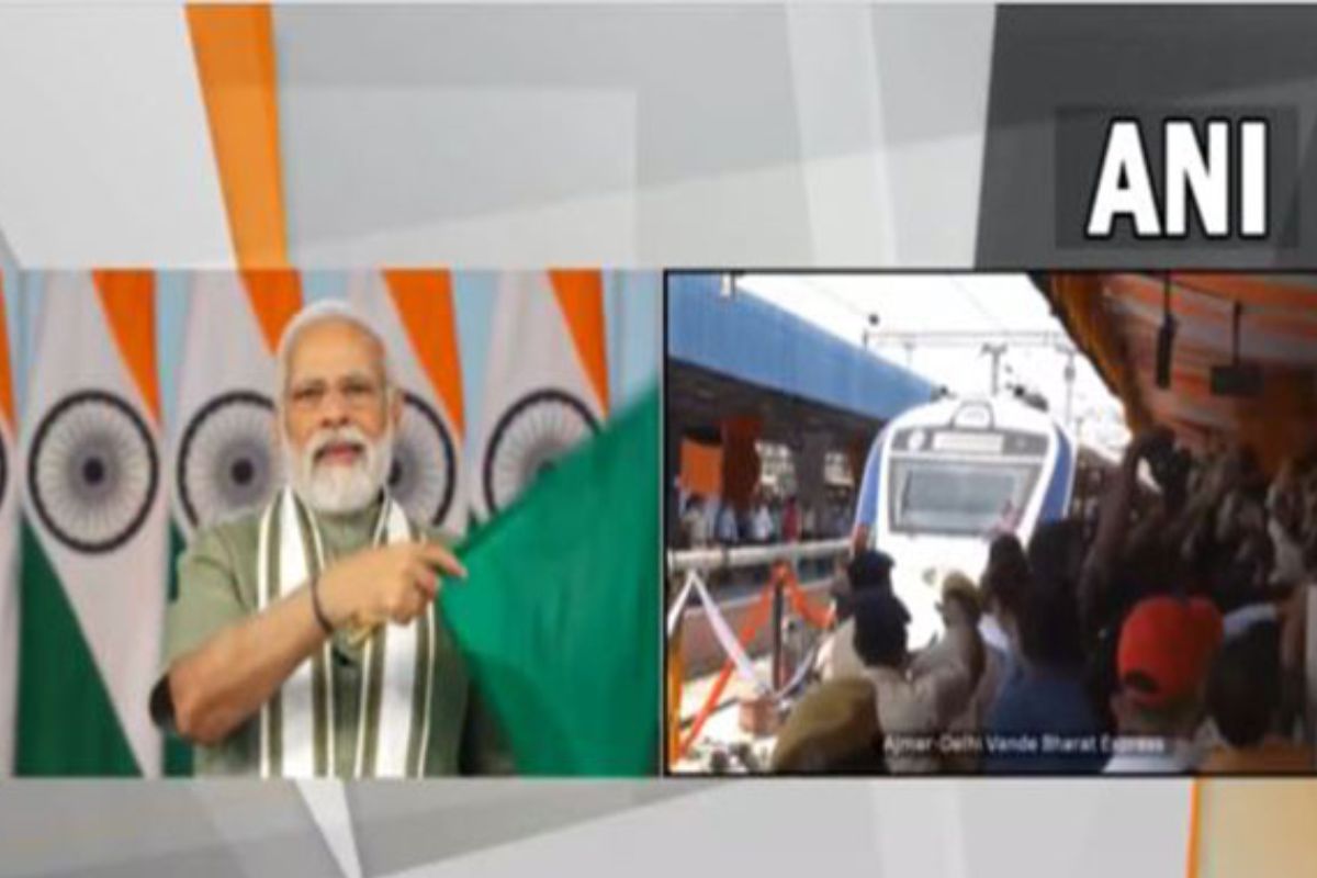 PM Modi flags off Delhi-Jaipur-Ajmer Vande Bharat Express