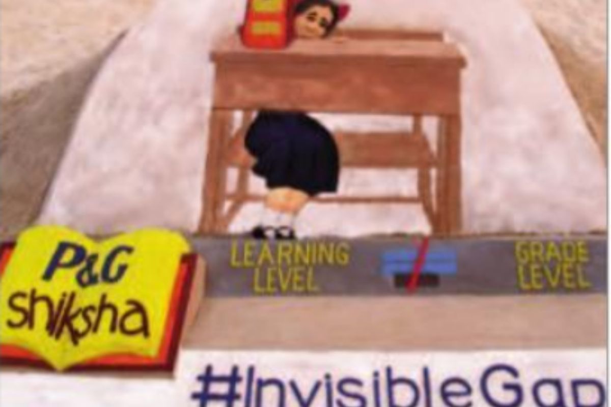Sand art on invisible learning gaps in children