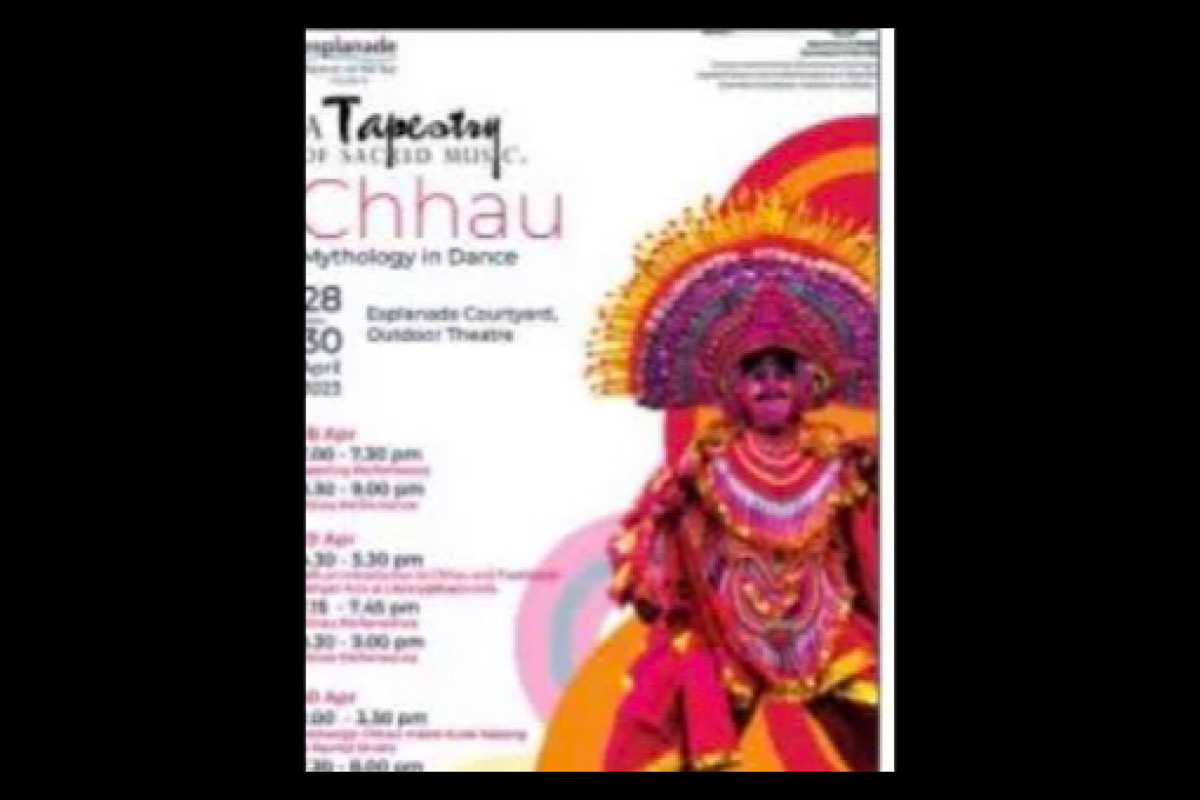 Dancers from West Bengal to take part in Singapore Chhau festival