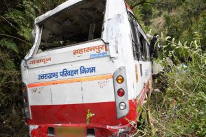 Uttarakhand: ITBP rescues 26 people after bus falls into gorge on Mussoorie-Dehradun road