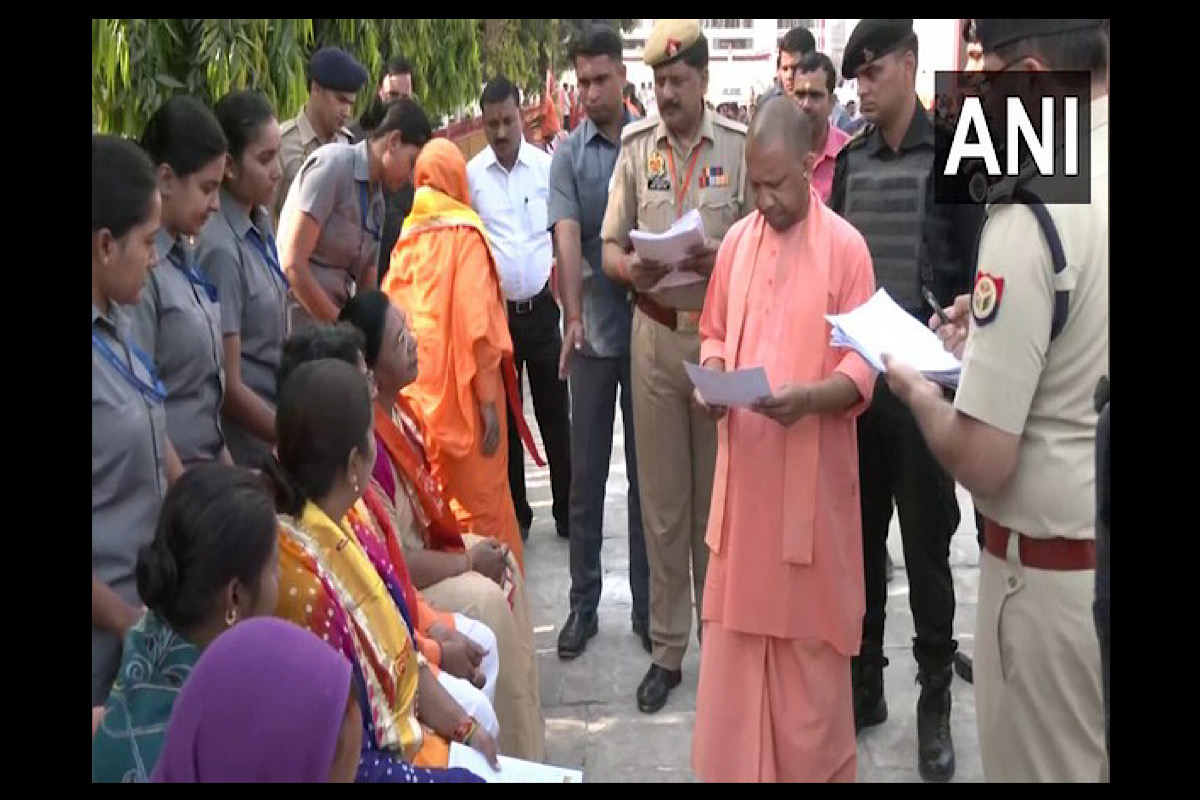 UP: CM Yogi meets people at ‘Janata Darshan’ in Gorakhpur