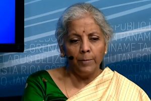 Climate change “hitting us from various different angles”: Nirmala Sitharaman