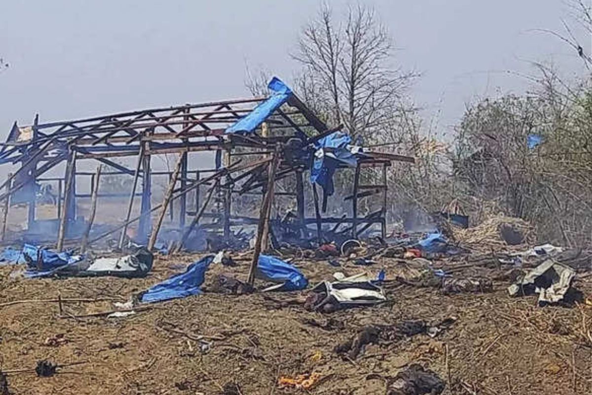 100 killed in airstrike by military junta on Myanmar village