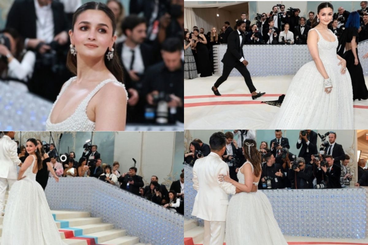 Alia Bhatt makes Met Gala debut in floor-sweeping ‘Made in India’ white gown