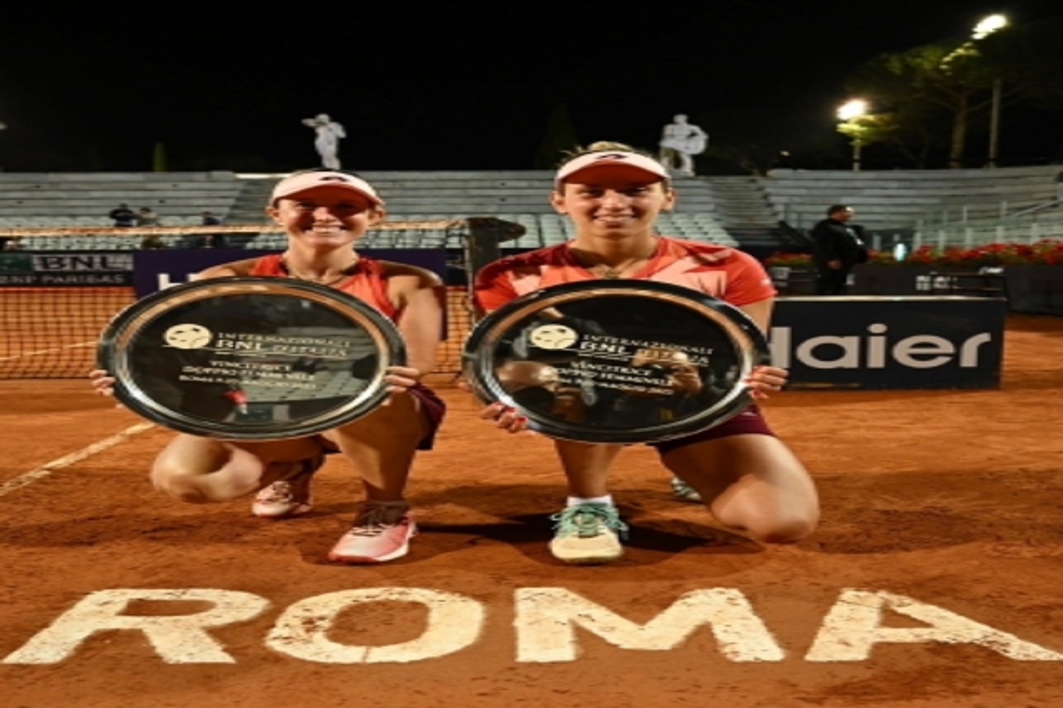 Italian Open: Hunter-Mertens defeat Gauff-Pegula to win doubles title