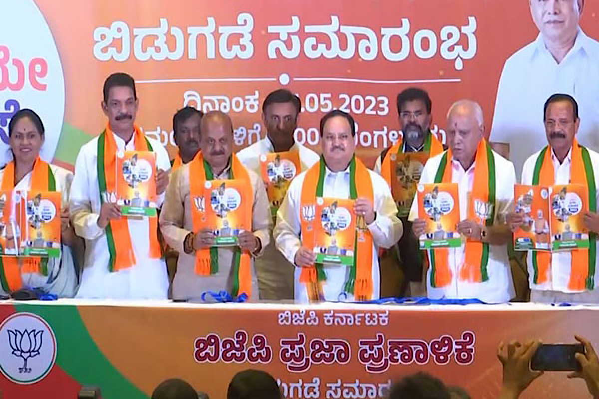 JP Nadda releases BJP’s manifesto for Karnataka Assembly polls
