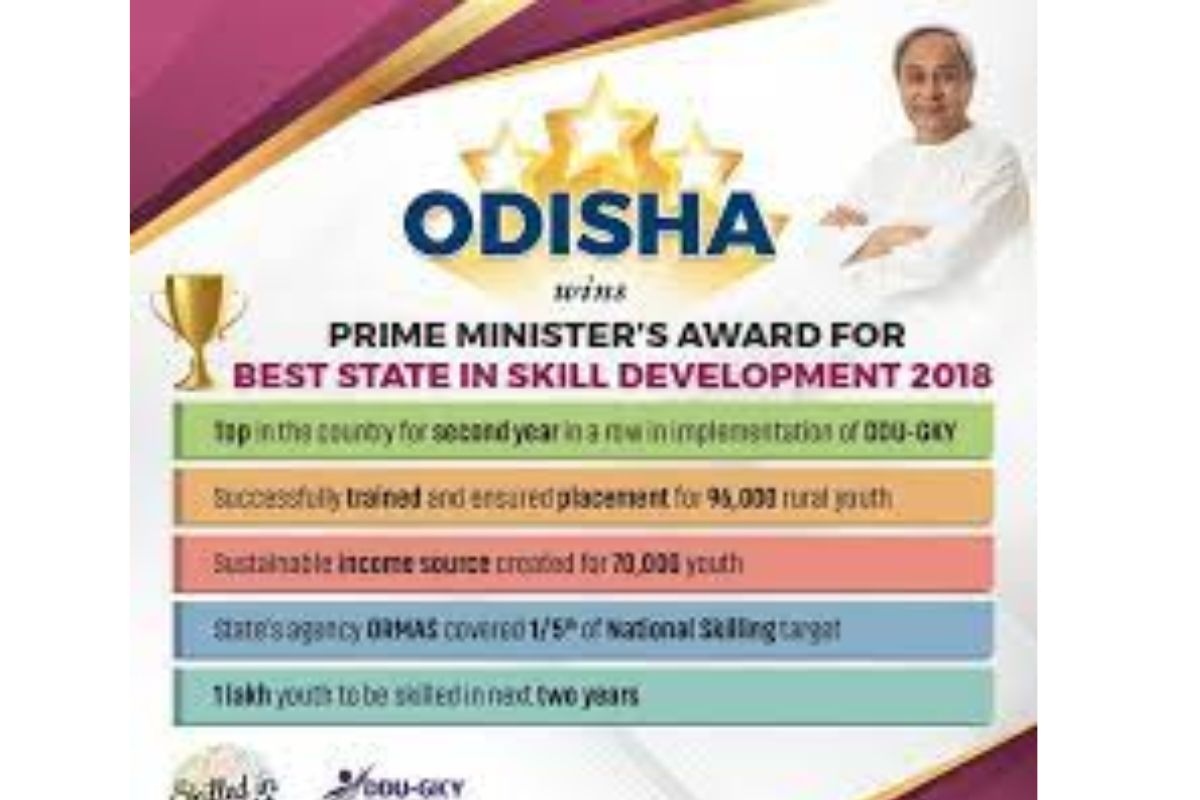 Odisha bags state leadership award in Skill Development