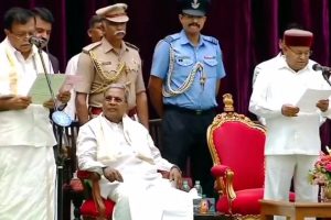 Swearing-in ceremony of new cabinet ministers underway in K’taka