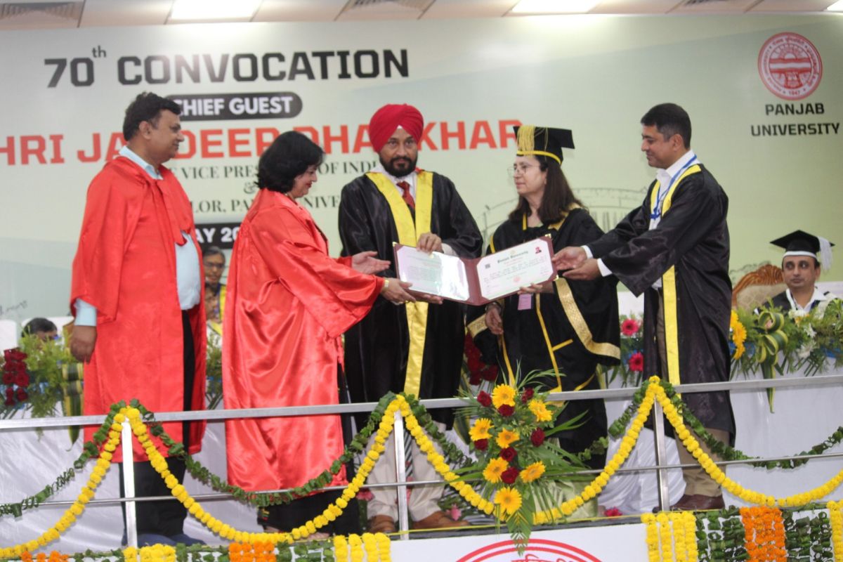 Channi receives Phd degree on Congress poll strategies in LS polls