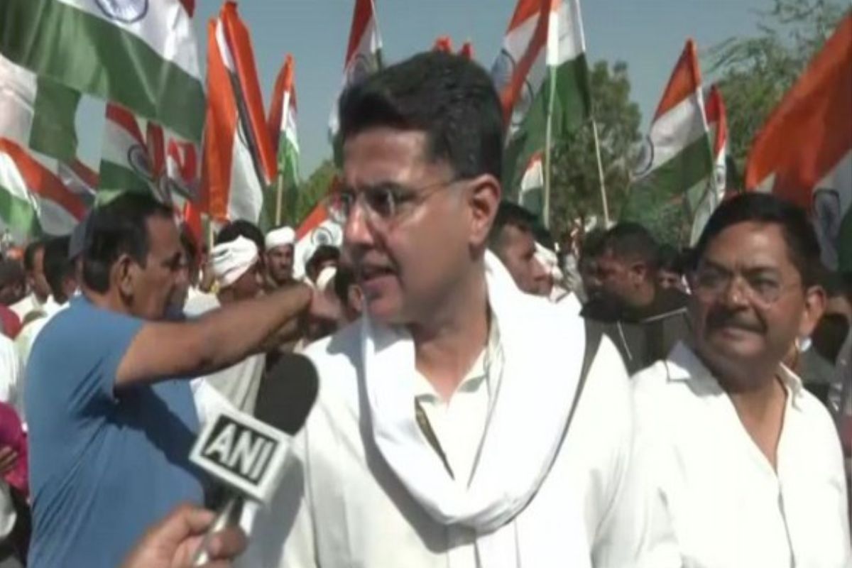 Congress leader Sachin Pilot meets protesting wrestlers at Delhi’s Jantar Mantar