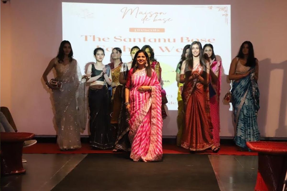 Reena Naulakha’s designer sarees steal the limelight at Maison De Bose Fashion Week