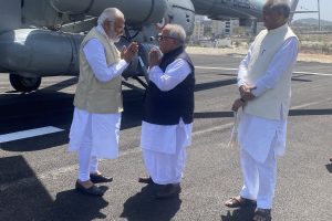 PM Modi reaches Nathdwara in Rajasthan, to launch slew of projects