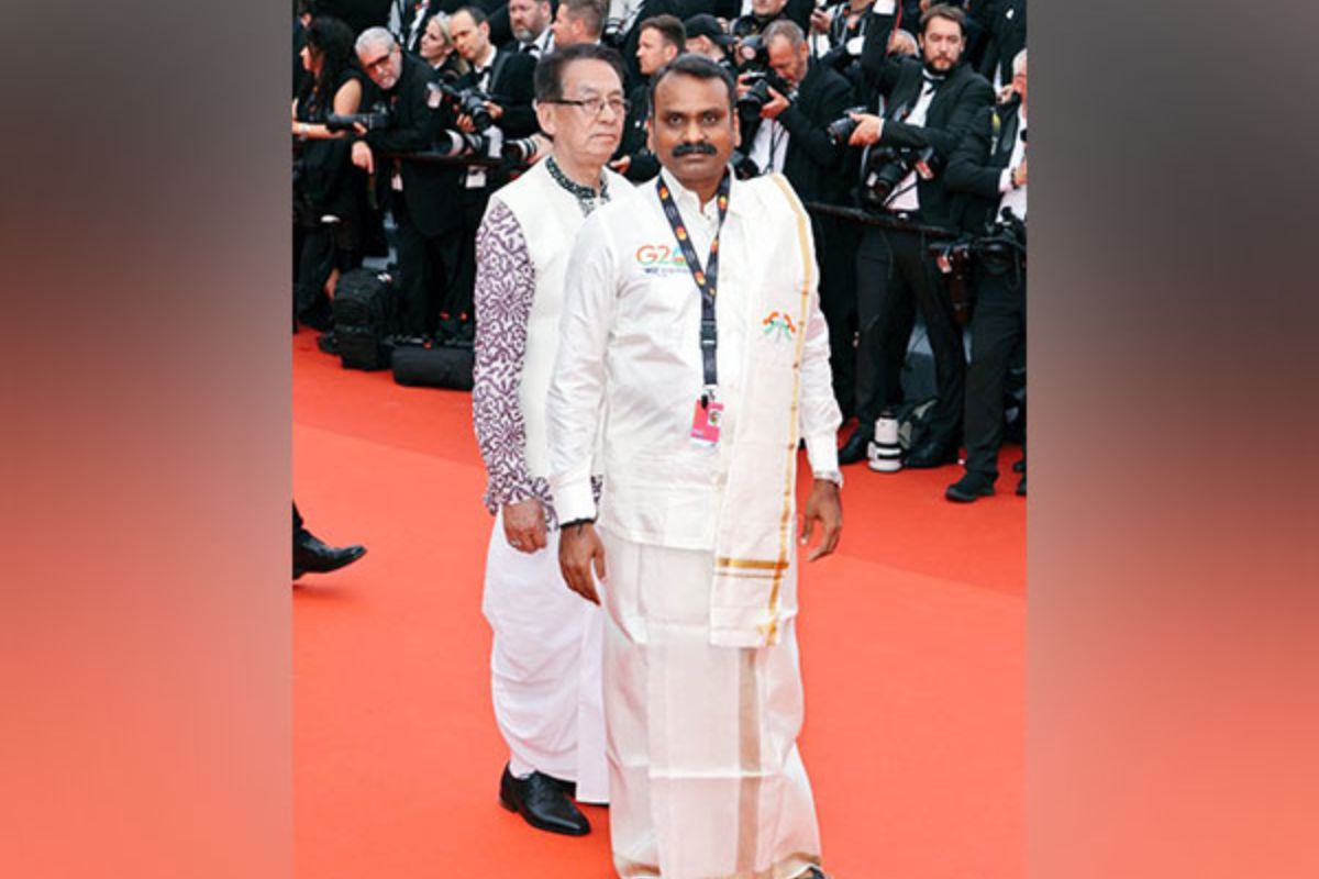 Union Minister Murugan feels “proud” as he represents Indian culture on Cannes red carpet