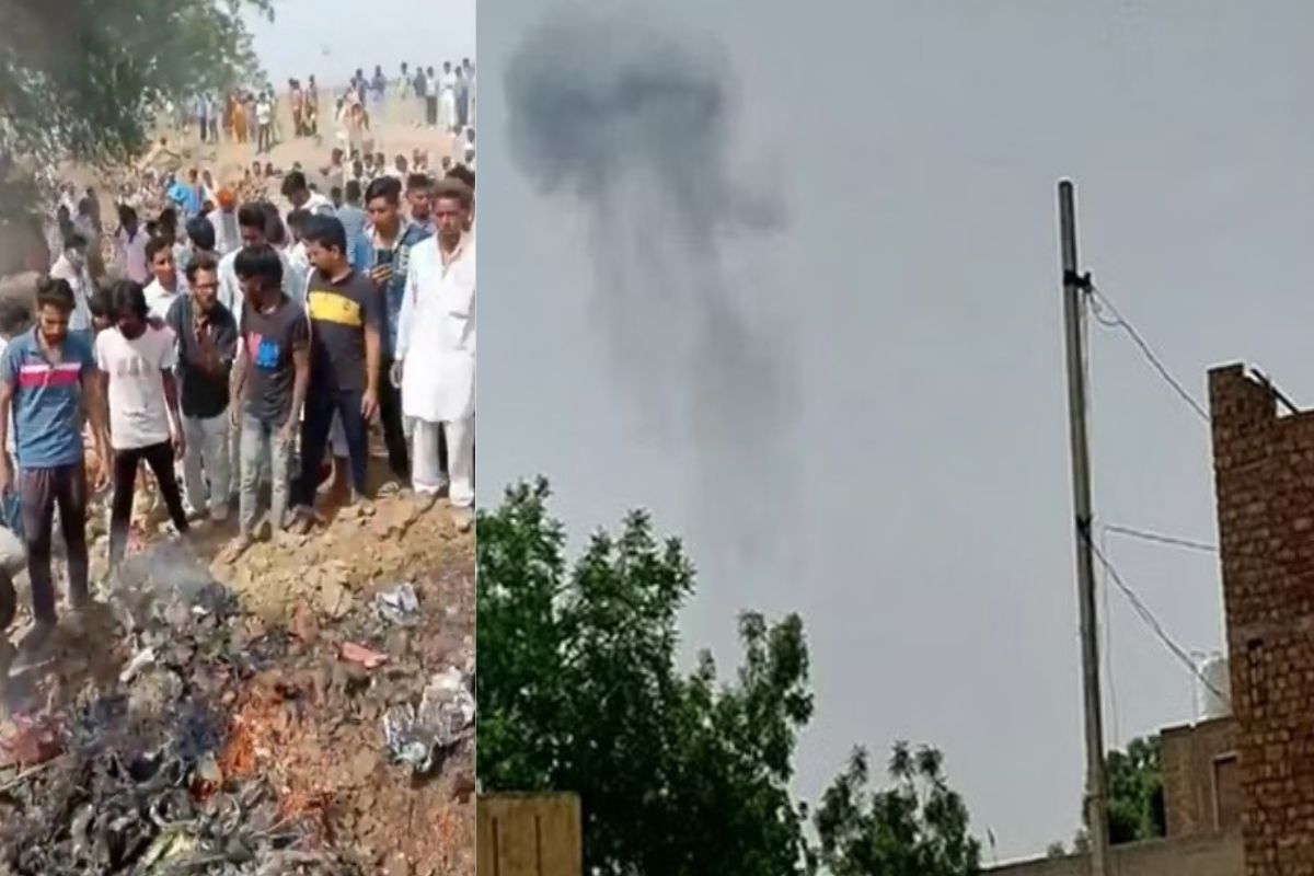 IAF fighter aircraft crashes in Rajasthan: 2 women dead, 1 man injured
