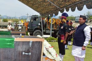Uttarakhand CM Dhami pays tribute to jawan killed in Rajouri encounter