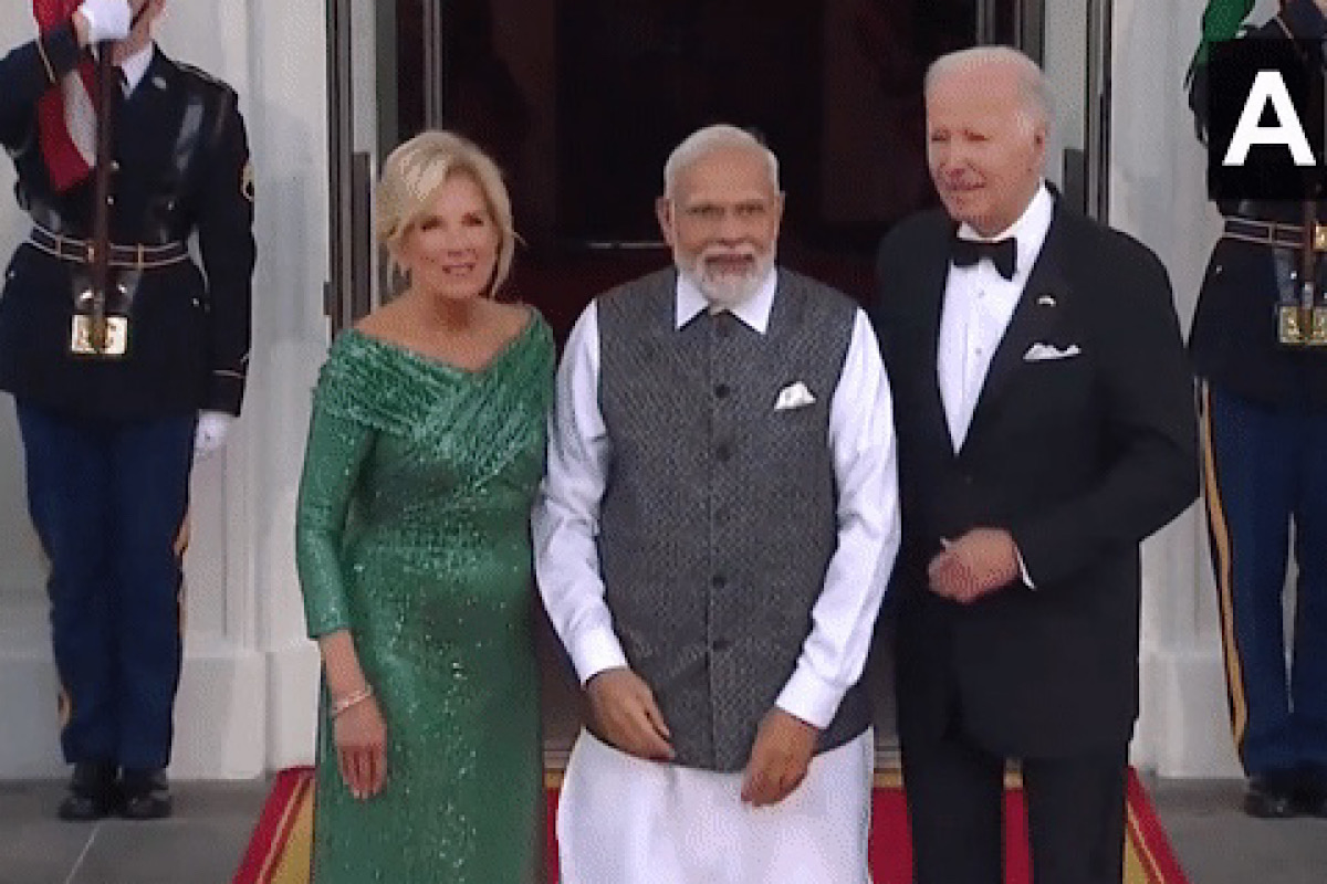 US President, First Lady Jill Biden welcome PM Modi at White House for State dinner, guests include several bigwigs
