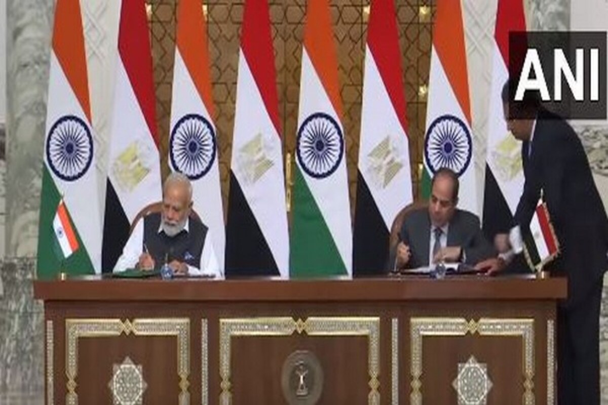 PM Modi, Egyptian President El-Sisi sign MoU in Egypt’s Cairo