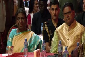 President Murmu attends celebrations to mark 150th anniversary of arrival of Indians in Suriname
