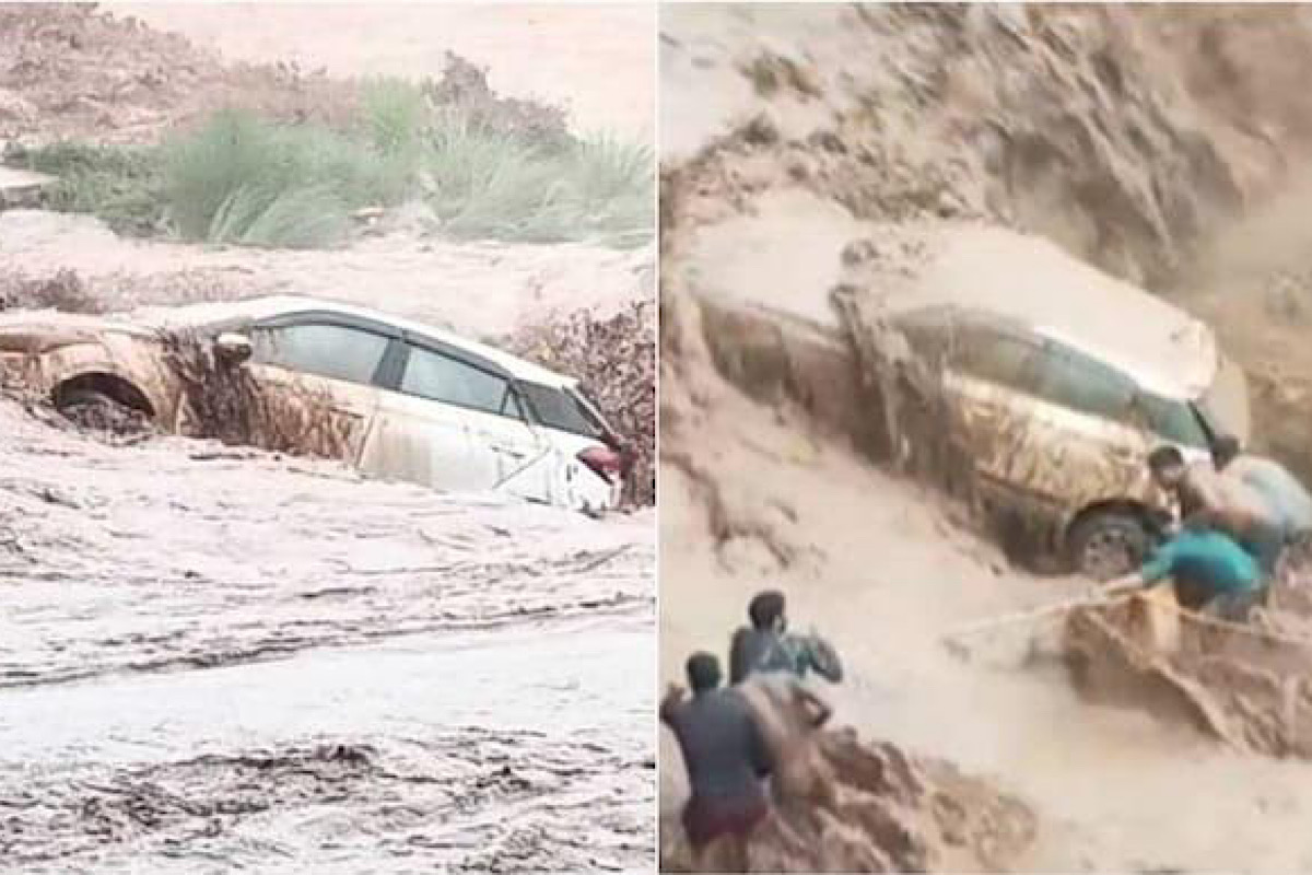 Car washed away due to heavy rains in Panchkula, occupant escapes narrowly