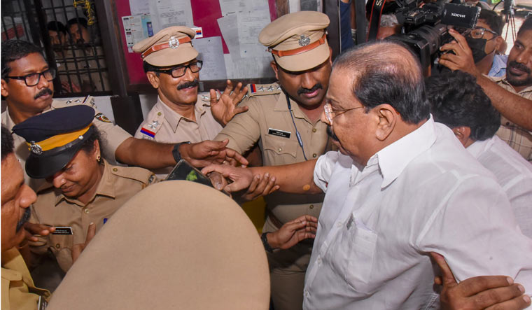 Crime Branch arrests Congress Kerala chief K Sudhakaran