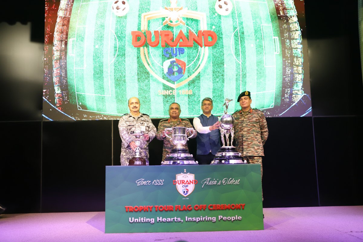 Durand Cup: Service Chiefs and AIFF President flags-off Trophy Tour