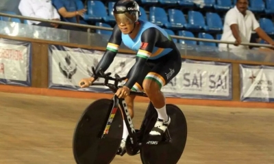 Asian Cycling:  Ronaldo Singh wins Silver medal with a new national record