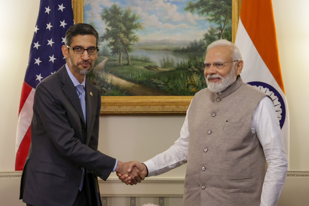 “Google to invest 10 Billion in India’s digitisation,” says CEO Sundar Pichai after meeting PM Modi