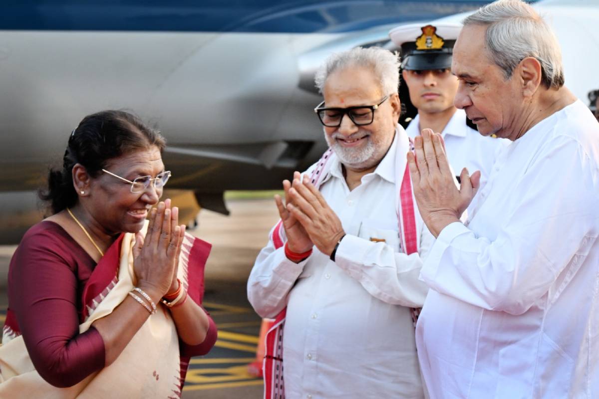 President arrives in Odisha to a rousing welcome