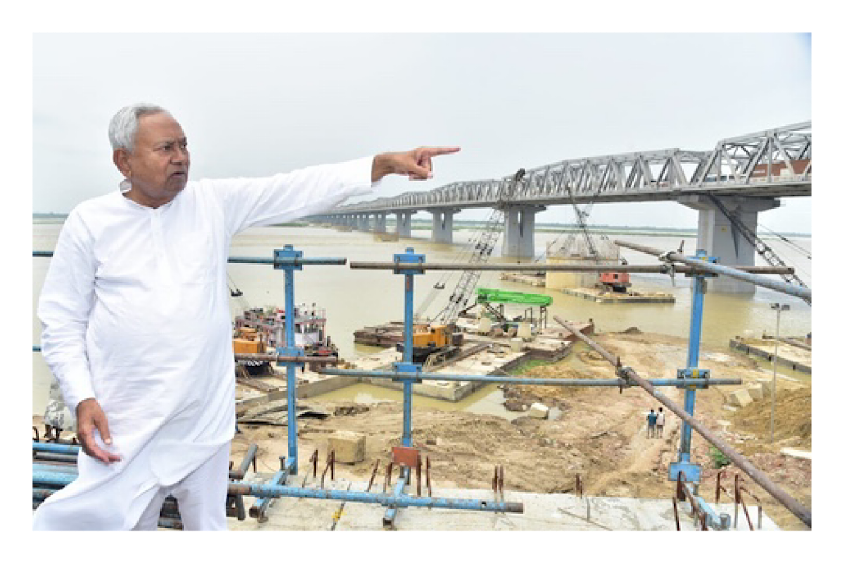 Nitish inspects construction work of ‘Patna marine drive’