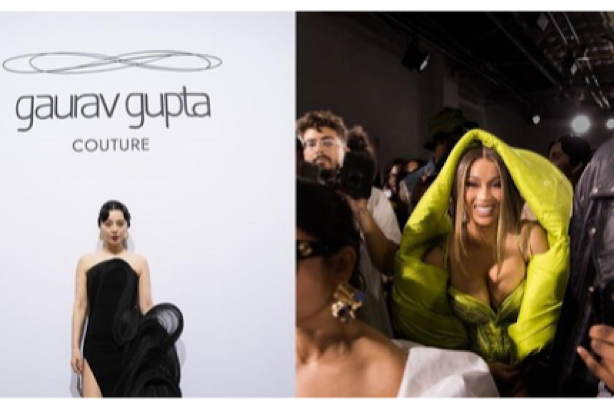 Cardi B wears Indian couture label at AW’24 Paris Haute Couture Week