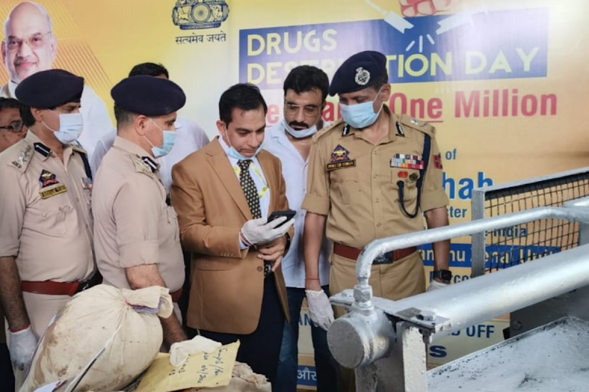 6,727 kg seized drugs destroyed in Jammu