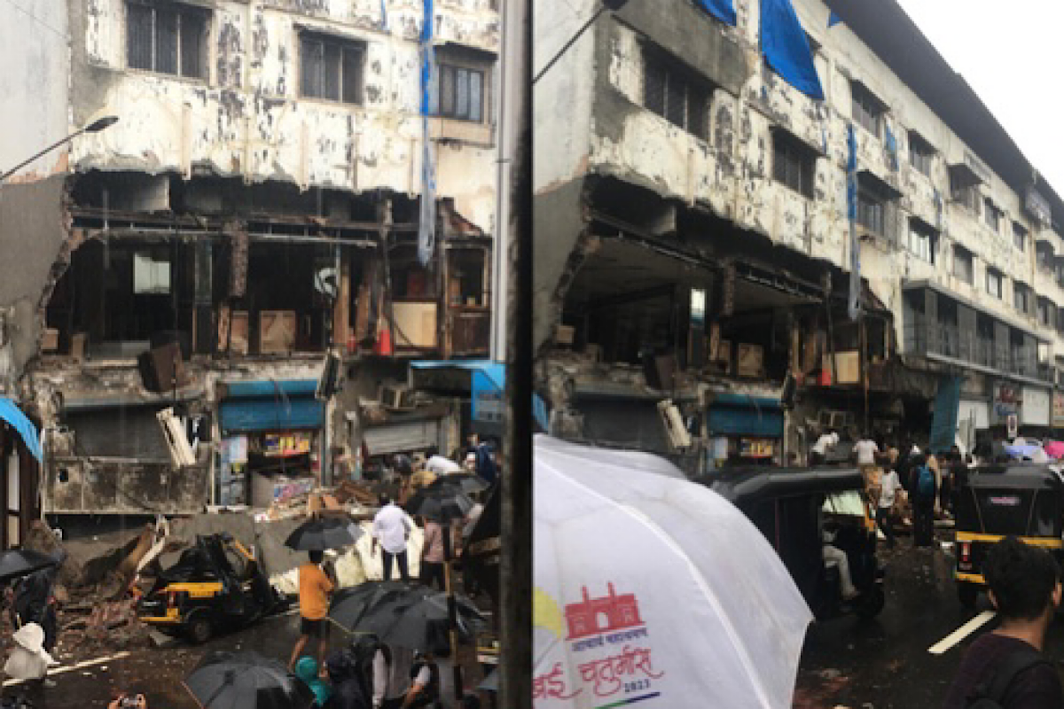 Building portion crashes in Maha’s Thane, casualties feared