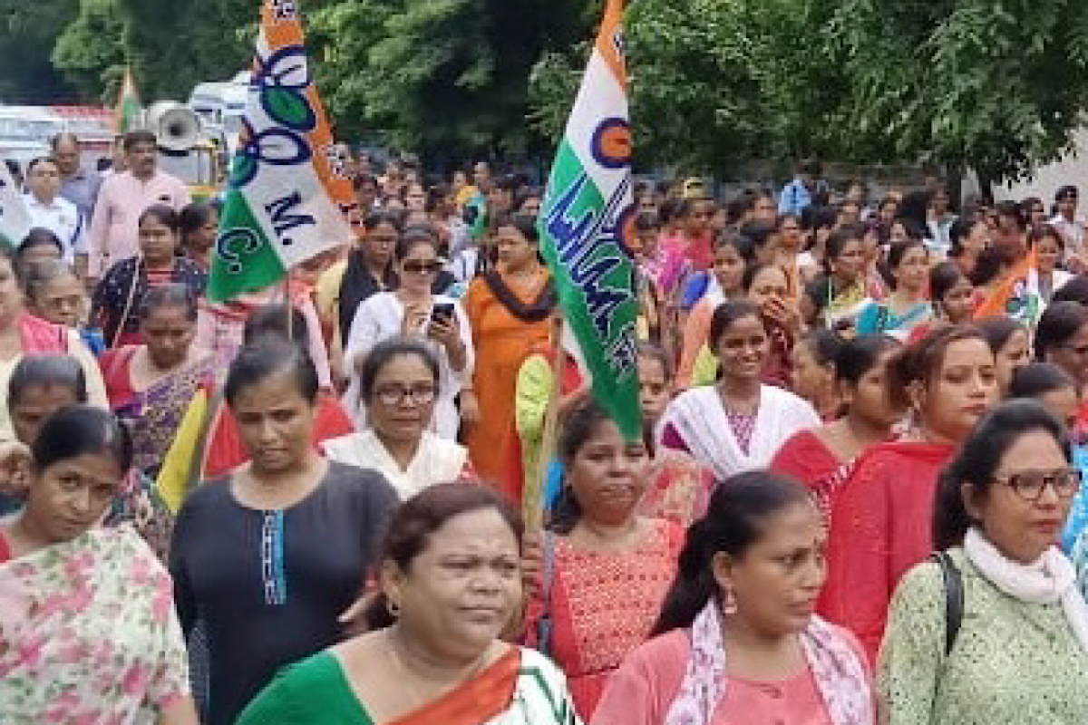 Trinamool’s protest rally in New Delhi on Oct 2 over central dues issues